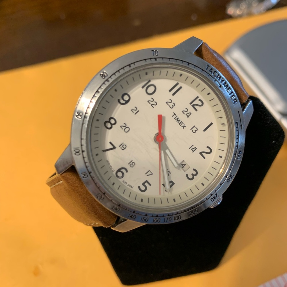 Timex watch new leather band